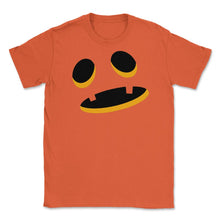 Load image into Gallery viewer, Big Orange Shocked Jack O Lantern Halloween (Front Print) Unisex - Orange

