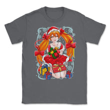 Load image into Gallery viewer, Anime Christmas Santa Anime Girl With Xmas Presents Funny Product ( - Smoke Grey

