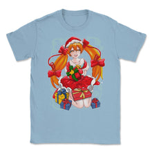 Load image into Gallery viewer, Anime Christmas Santa Anime Girl With Xmas Presents Funny Product ( - Light Blue
