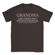 Load image into Gallery viewer, Funny Grandma Definition Like A Mom Without The Rules Cute Graphic ( - Brown
