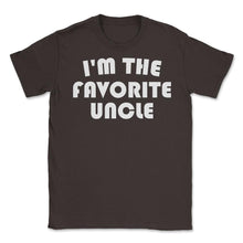 Load image into Gallery viewer, Funny I&#39;m The Favorite Uncle Nephew Niece Appreciation Print (Front - Brown
