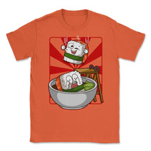 Load image into Gallery viewer, Funny Japanese Sushi Cannon Ball Hilarious Sushi Design (Front Print) - Orange
