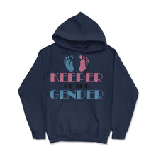Load image into Gallery viewer, Funny Gender Reveal Party Keeper Of The Gender Baby Print (Front - Navy
