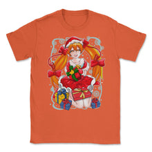 Load image into Gallery viewer, Anime Christmas Santa Anime Girl With Xmas Presents Funny Product ( - Orange
