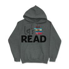 Load image into Gallery viewer, Funny Let&#39;s Read Books Reading Lover Bookworm Librarian Print (Front - Dark Grey Heather
