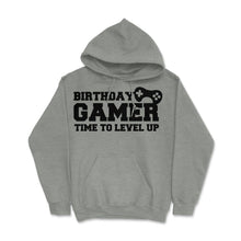 Load image into Gallery viewer, Funny Birthday Gamer Time To Level Up Gaming Lover Humor Graphic ( - Grey Heather
