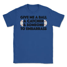 Load image into Gallery viewer, Funny Baseball Pitcher Humor Ball Catcher Embarrass Gag Product ( - Royal Blue
