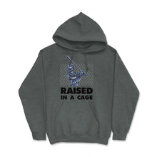 Load image into Gallery viewer, Funny Baseball Batter Hitter Raised In A Cage Sporty Humor Graphic ( - Dark Grey Heather
