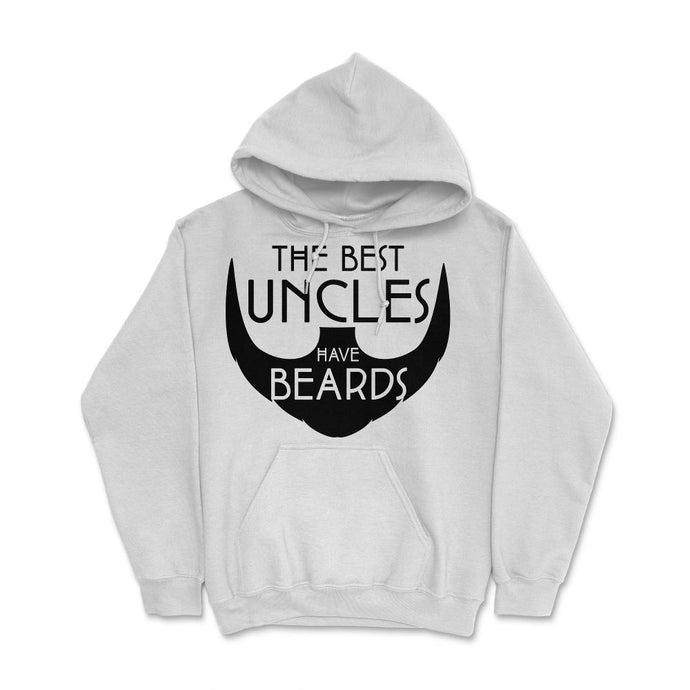 Funny The Best Uncles Have Beards Bearded Uncle Humor Print (Front - White