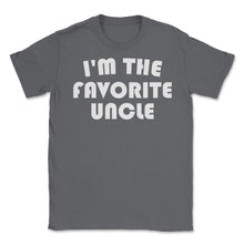 Load image into Gallery viewer, Funny I&#39;m The Favorite Uncle Nephew Niece Appreciation Print (Front - Smoke Grey
