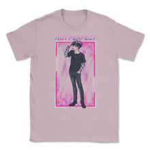 Load image into Gallery viewer, Bad Anime Boy Not Perfect Vaporwave Style Streetwear Design (Front - Light Pink
