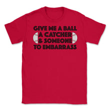 Load image into Gallery viewer, Funny Baseball Pitcher Humor Ball Catcher Embarrass Gag Product ( - Red
