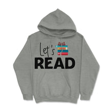 Load image into Gallery viewer, Funny Let&#39;s Read Books Reading Lover Bookworm Librarian Print (Front - Grey Heather
