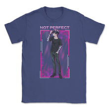 Load image into Gallery viewer, Bad Anime Boy Not Perfect Vaporwave Style Streetwear Design (Front - Purple
