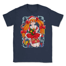 Load image into Gallery viewer, Anime Christmas Santa Anime Girl With Xmas Presents Funny Product ( - Navy
