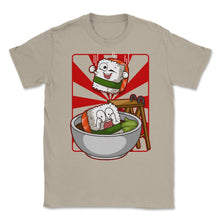 Load image into Gallery viewer, Funny Japanese Sushi Cannon Ball Hilarious Sushi Design (Front Print) - Cream
