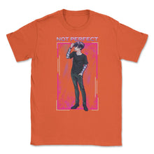 Load image into Gallery viewer, Bad Anime Boy Not Perfect Vaporwave Style Streetwear Design (Front - Orange
