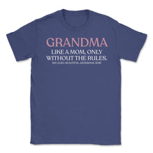 Load image into Gallery viewer, Funny Grandma Definition Like A Mom Without The Rules Cute Graphic ( - Purple
