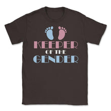 Load image into Gallery viewer, Funny Gender Reveal Party Keeper Of The Gender Baby Graphic (Front - Brown
