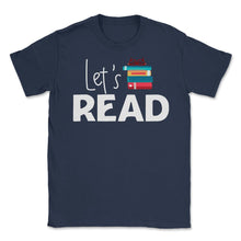 Load image into Gallery viewer, Funny Let&#39;s Read Books Reading Lover Bookworm Librarian Product ( - Navy

