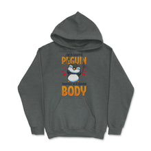 Load image into Gallery viewer, I&#39;m A Happy Penguin Trapped In A Human Body Funny Kawaii Print (Front - Dark Grey Heather
