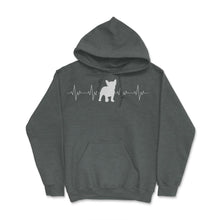 Load image into Gallery viewer, Funny French Bulldog Lover Frenchie Dog Owner Heartbeat Graphic ( - Dark Grey Heather
