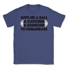 Load image into Gallery viewer, Funny Baseball Pitcher Humor Ball Catcher Embarrass Gag Product ( - Purple
