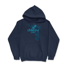 Load image into Gallery viewer, Chileate Con Dios (Front Print) Hoodie - Navy
