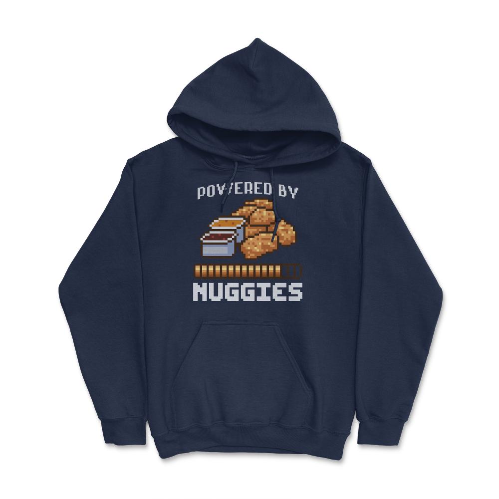 Power By Nuggies Pixalated Art Style Chicken Nugget Funny Design ( - Navy