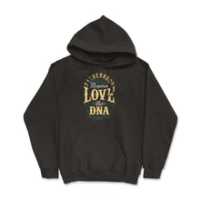 Load image into Gallery viewer, Fatherhood Requires Love Not DNA Father’s Day Dads Quote Print (Front - Hoodie - Black
