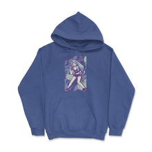 Load image into Gallery viewer, Kawaii Pastel Goth Menhera Anime Girl With Baseball Bat Print (Front - Royal Blue
