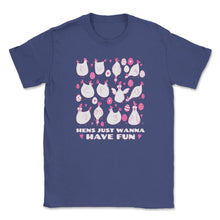 Load image into Gallery viewer, Hens Just Wanna Have Fun Hilarious Group Of Hens Doodles Product ( - Purple

