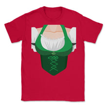 Load image into Gallery viewer, St. Patricks Day Women Sexy Costume Top Design (Front Print) Unisex - Red
