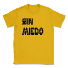 Load image into Gallery viewer, Live Without Fear Spanish Puerto Rico Sin Miedo (Front Print) Unisex - Gold

