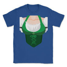 Load image into Gallery viewer, St. Patricks Day Women Sexy Costume Top Design (Front Print) Unisex - Royal Blue
