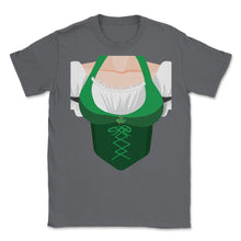 Load image into Gallery viewer, St. Patricks Day Women Sexy Costume Top Design (Front Print) Unisex - Smoke Grey

