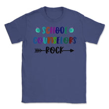 Load image into Gallery viewer, Funny School Counselors Rock Trendy Counselor Appreciation Product ( - Purple
