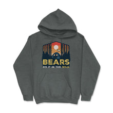 Load image into Gallery viewer, Bear Brotherhood Flag Bears Do It In The Wild Retro Graphic (Front - Dark Grey Heather
