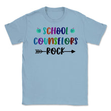 Load image into Gallery viewer, Funny School Counselors Rock Trendy Counselor Appreciation Product ( - Light Blue
