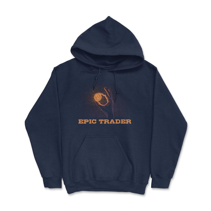 Bitcoin Epic Trader For Crypto Fans Or Traders Print (Front Print) - Navy