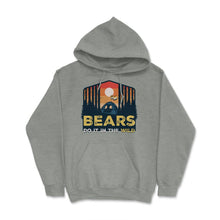 Load image into Gallery viewer, Bear Brotherhood Flag Bears Do It In The Wild Retro Graphic (Front - Grey Heather
