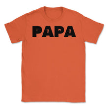 Load image into Gallery viewer, Funny Papa Fishing And Hunting Lover Grandfather Dad Design (Front - Orange

