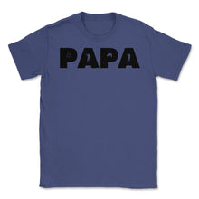 Load image into Gallery viewer, Funny Papa Fishing And Hunting Lover Grandfather Dad Design (Front - Purple
