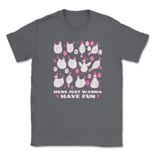 Load image into Gallery viewer, Hens Just Wanna Have Fun Hilarious Group Of Hens Doodles Product ( - Smoke Grey

