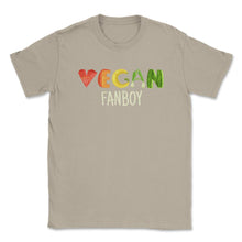 Load image into Gallery viewer, Vegan Fanboy Vegetable Lettering Cool Design Gift Design (Front Print - Cream

