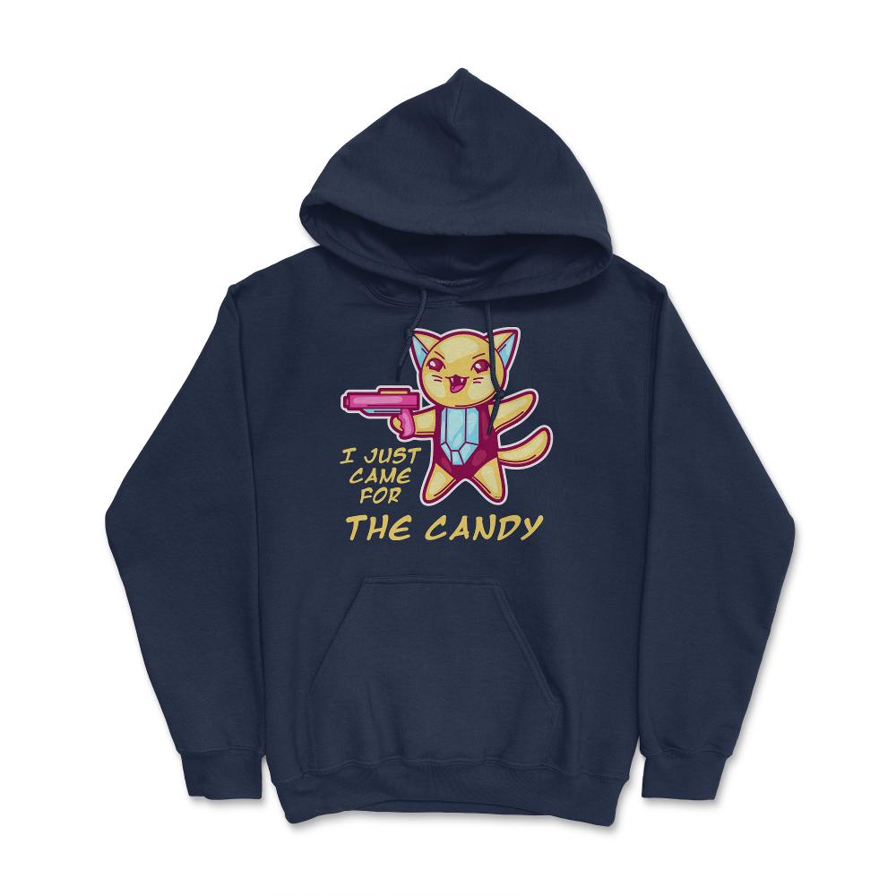 I Just Came For The Candy Cute Anime Cat Halloween Shirt Gifts  ( - Navy