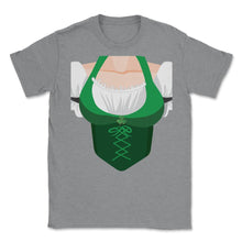 Load image into Gallery viewer, St. Patricks Day Women Sexy Costume Top Design (Front Print) Unisex - Grey Heather
