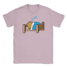 Load image into Gallery viewer, Sleeping Kawaii Chicken Nugget Character Hilarious Graphic (Front - Light Pink
