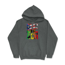 Load image into Gallery viewer, Puerto Rico Flag Beach T Shirt Gifts Shirt Tee  (Front Print) Hoodie - Dark Grey Heather
