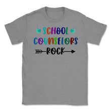 Load image into Gallery viewer, Funny School Counselors Rock Trendy Counselor Appreciation Product ( - Grey Heather
